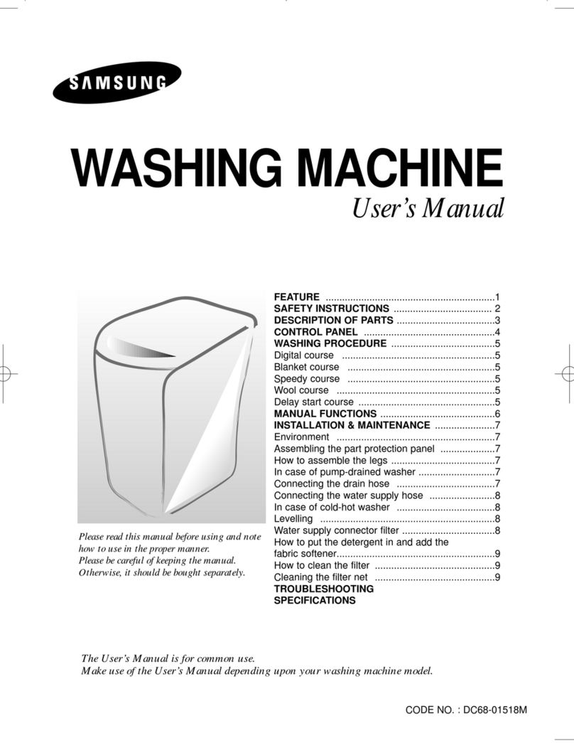 Samsung WA1065D1 User manual