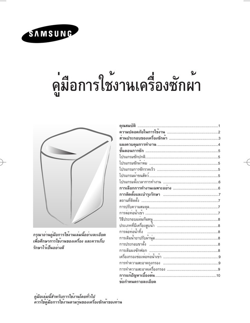Samsung WA70B3 User manual