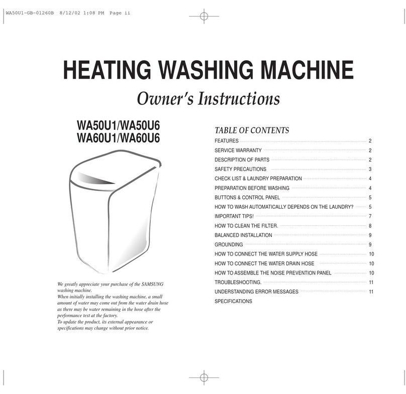 Samsung WA60U1E User manual