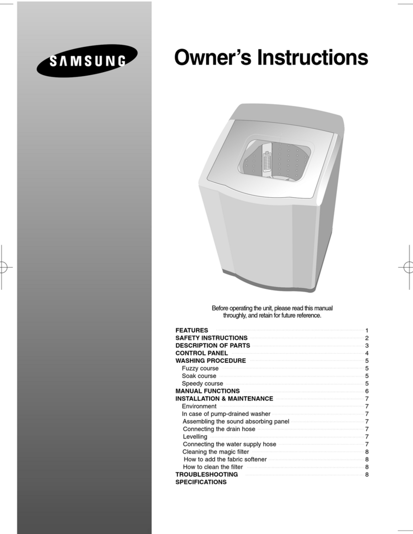Samsung WA7000A1 User manual