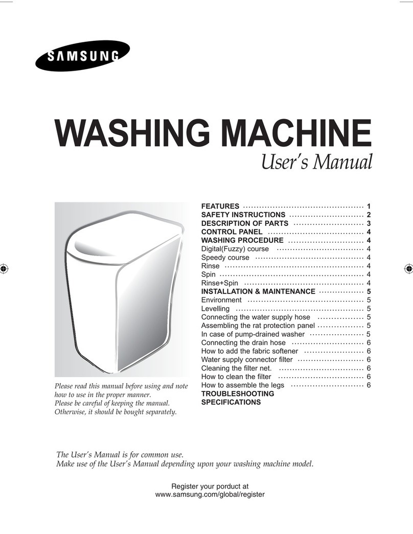Samsung WA60N2 User manual