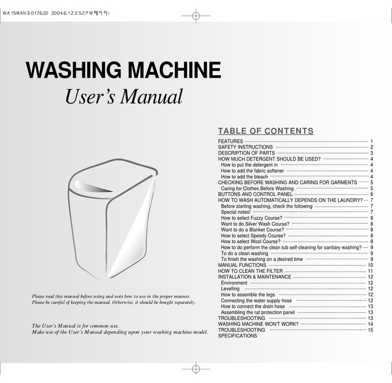 Samsung WA15MA User manual