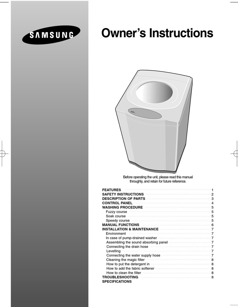 Samsung WA200 Owner's instructions Samsung WA200 Owner's instructions