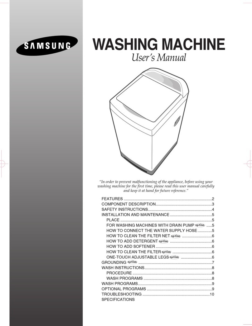Samsung WA167LD1 user manual