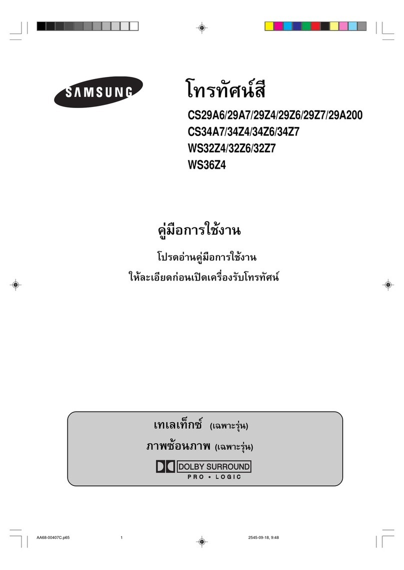 Samsung CS-29Z6HF manual