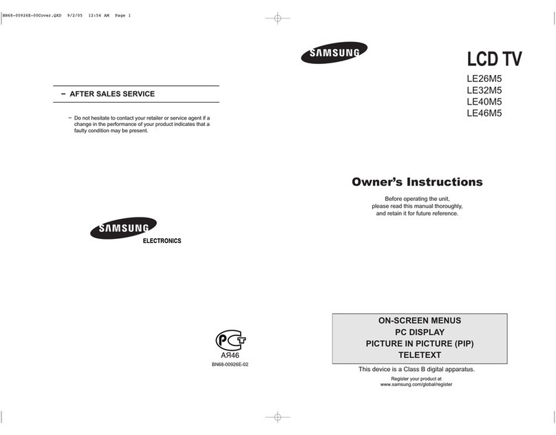 Samsung LE40M51BS User manual