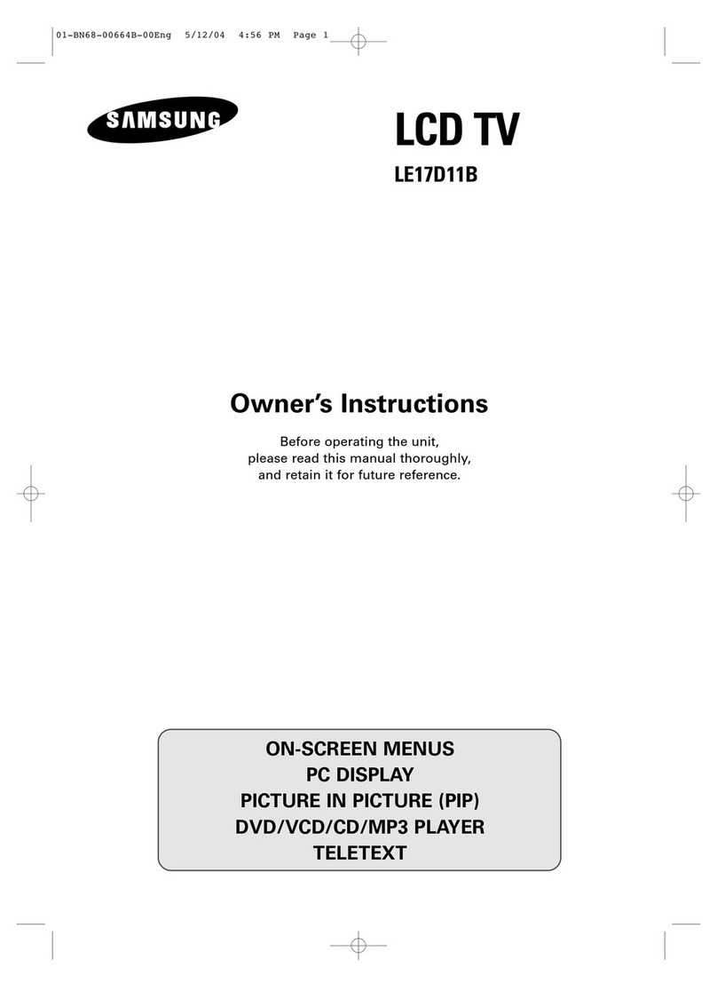 Samsung LE17D11B User manual