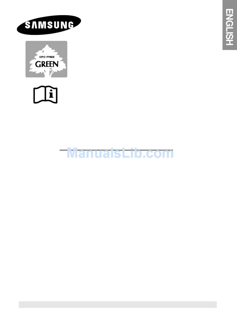 Samsung RS21DCSM Safety guide
