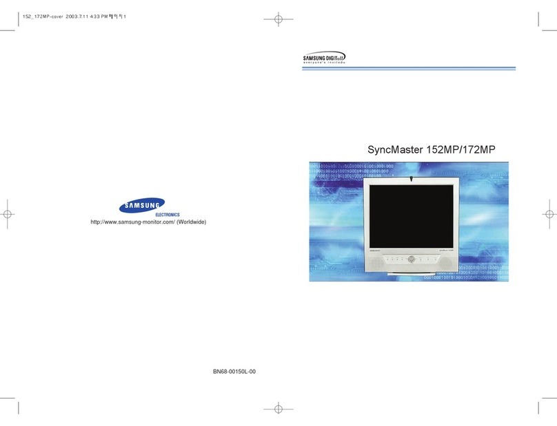 Samsung SyncMaster 172MP User manual