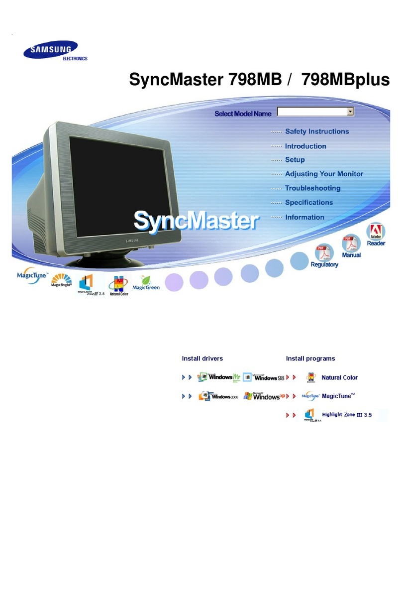 Samsung SyncMaster 798MBplus User manual Samsung SyncMaster 798MBplus User manual
