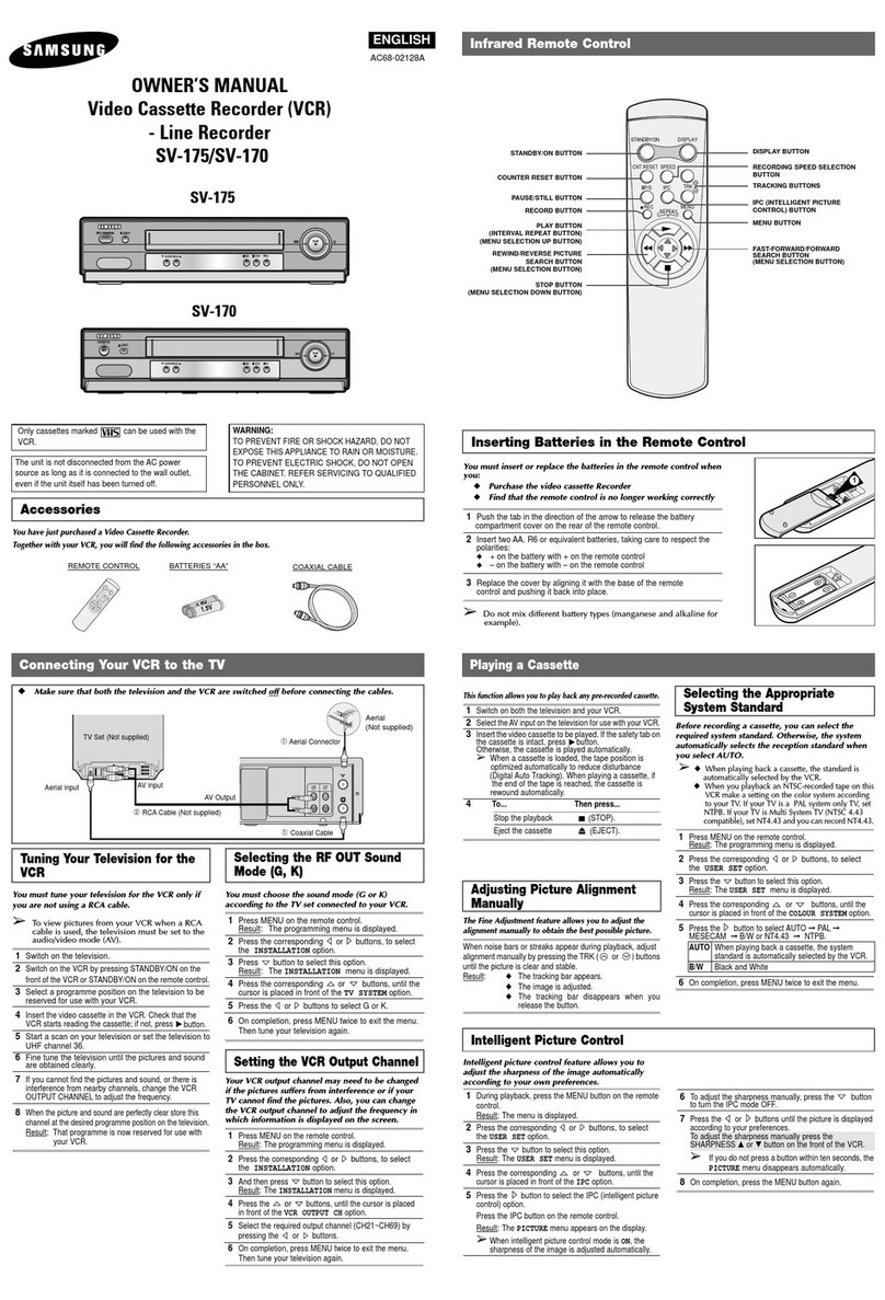 Samsung SV-170 User manual