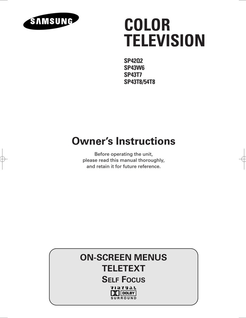 Samsung SP-43T7HL User manual