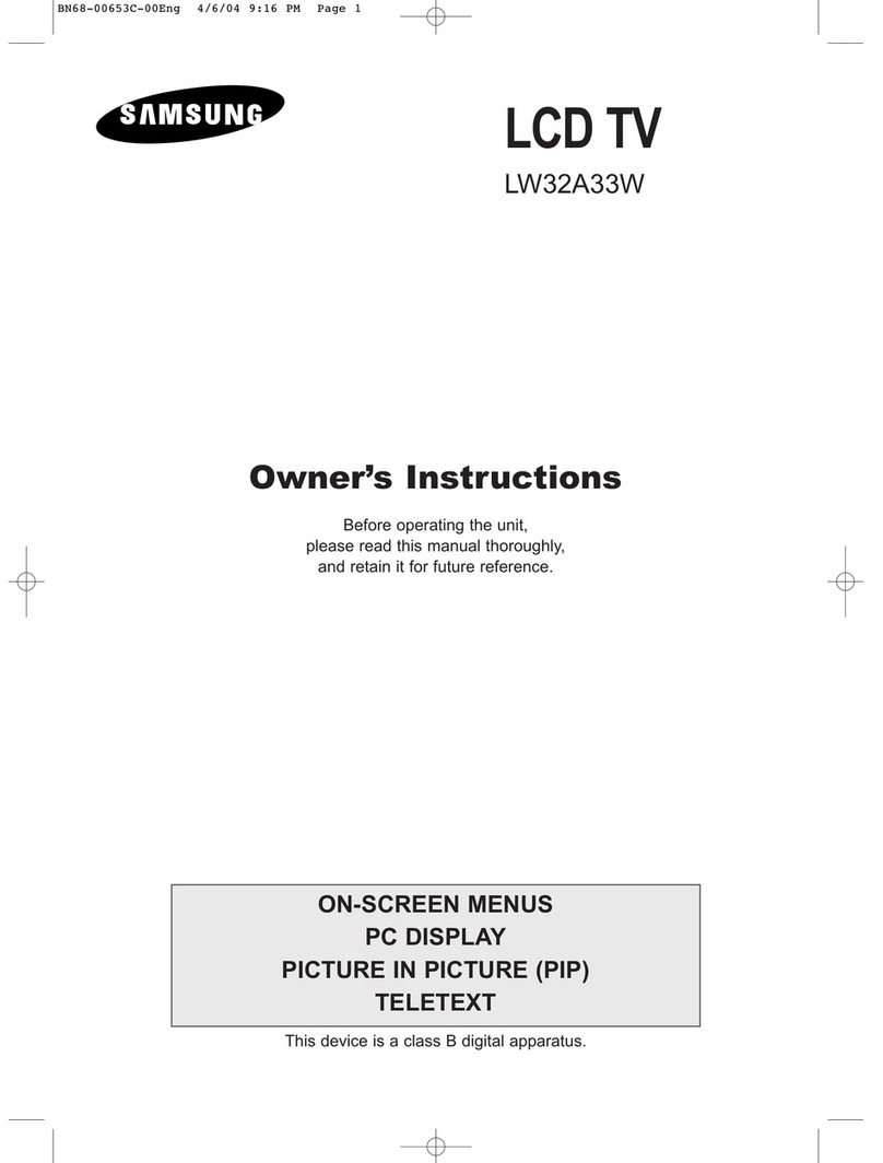 Samsung LW32A33W User manual