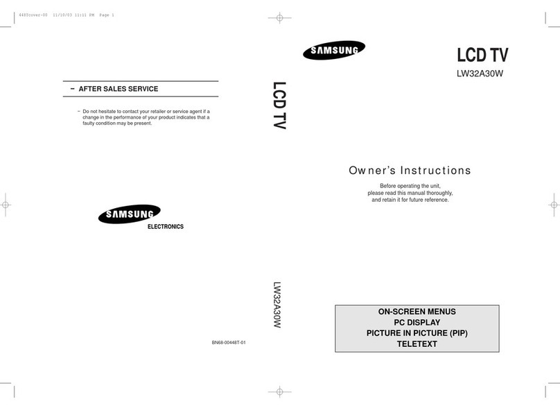 Samsung LW32A30W User manual