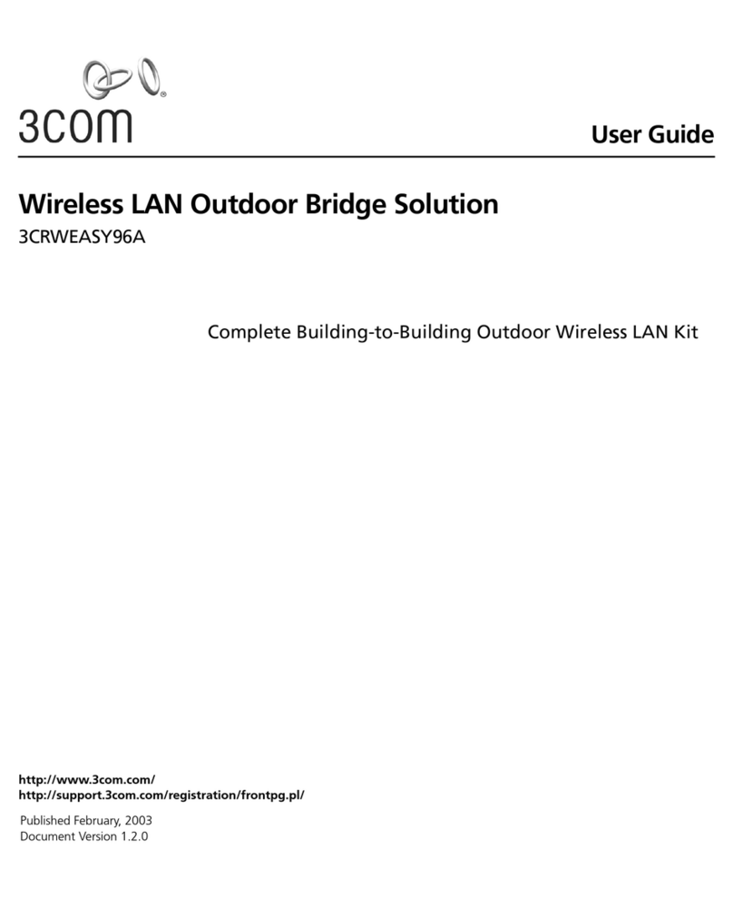 3Com 3CRWEASY96A - 11 Mbps Wireless LAN Outdoor Bridge... user guide 3Com 3CRWEASY96A - 11 Mbps Wireless LAN Outdoor Bridge... user guide