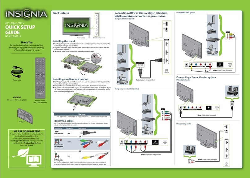 Insignia NS-42L260A13 User manual