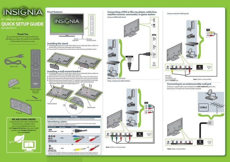 Insignia NS-42E470A13 User manual