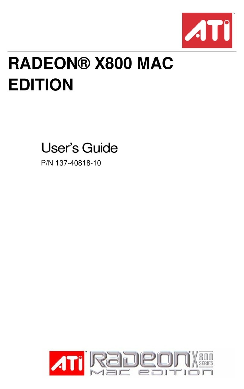 ATI Technologies X800 - 100-435317 Radeon XT Mac Edition User manual