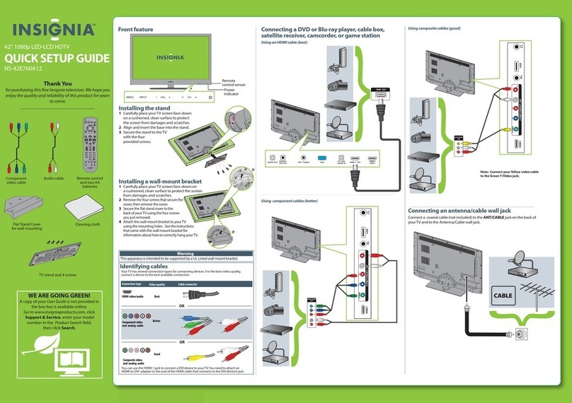 Insignia NS-42E760A12 User manual