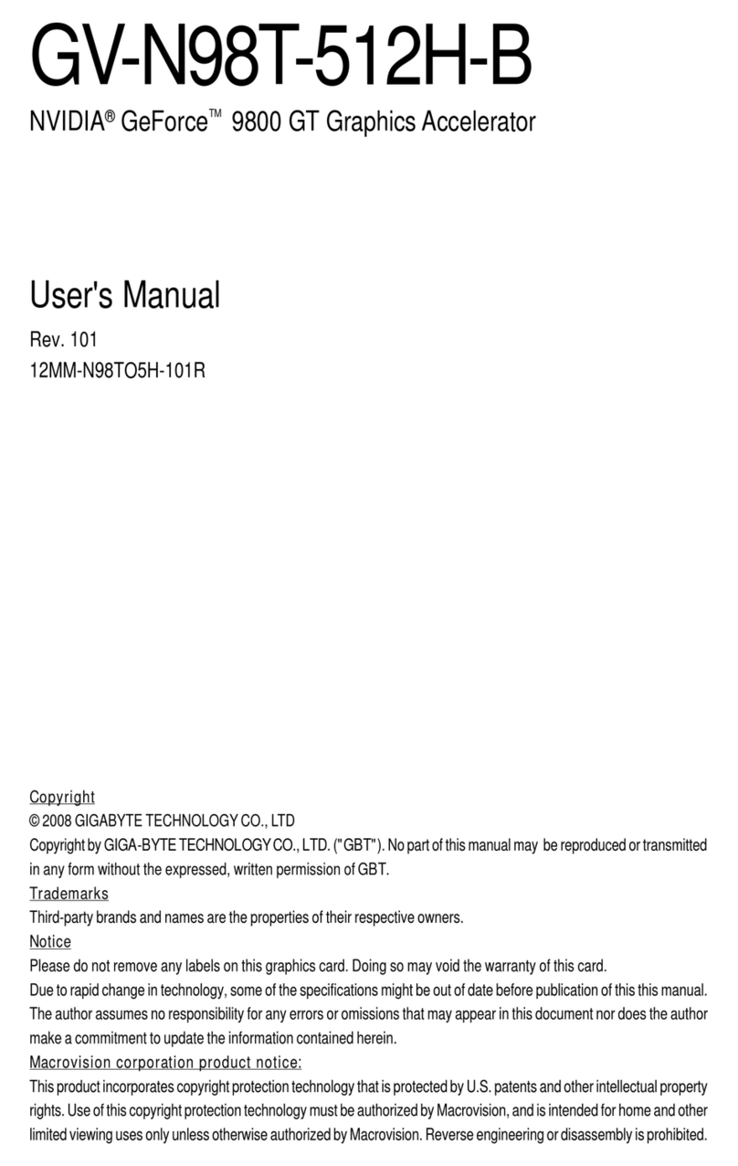 Gigabyte GV-N98T-512H-B user manual