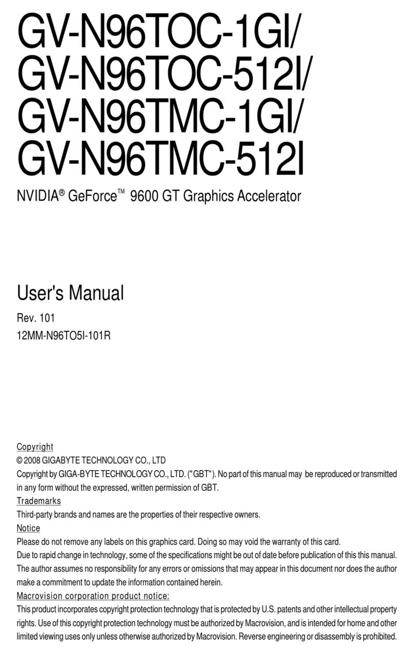 Gigabyte GV-N96TMC-512I user manual