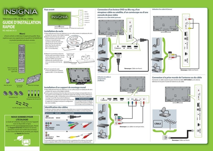 Insignia NS-46E481A13 Installation and operation manual