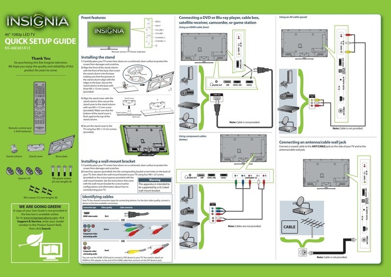 Insignia NS-46E481A13 User manual
