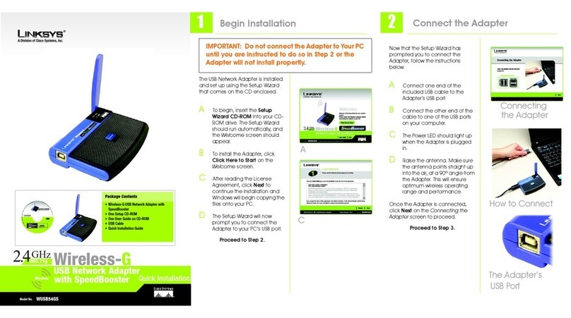 Linksys WUSB54GS EU User manual Linksys WUSB54GS EU User manual