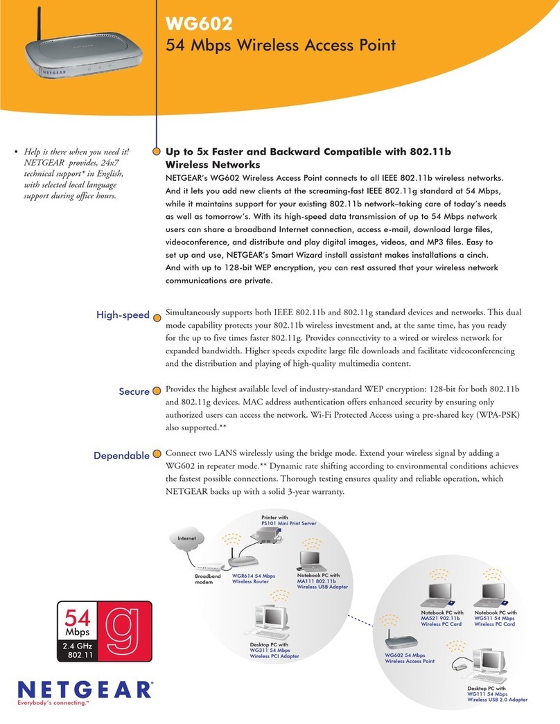 NETGEAR WG602v2 - Wireless Access Point User manual