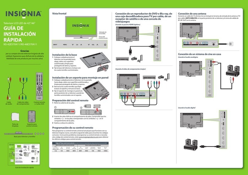 Insignia NS-46E570A11 User manual