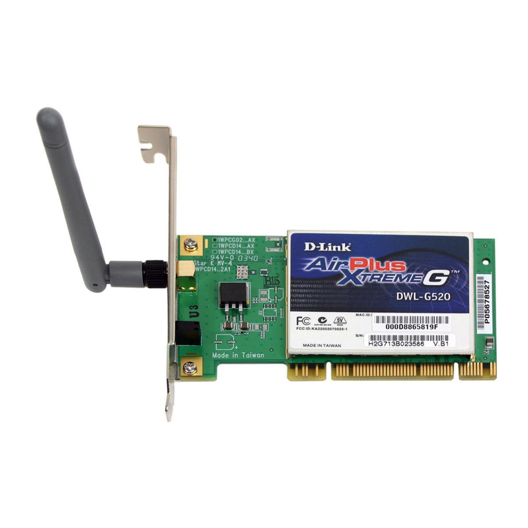 D-Link AirPlus XTREME G DWL-G520 User manual