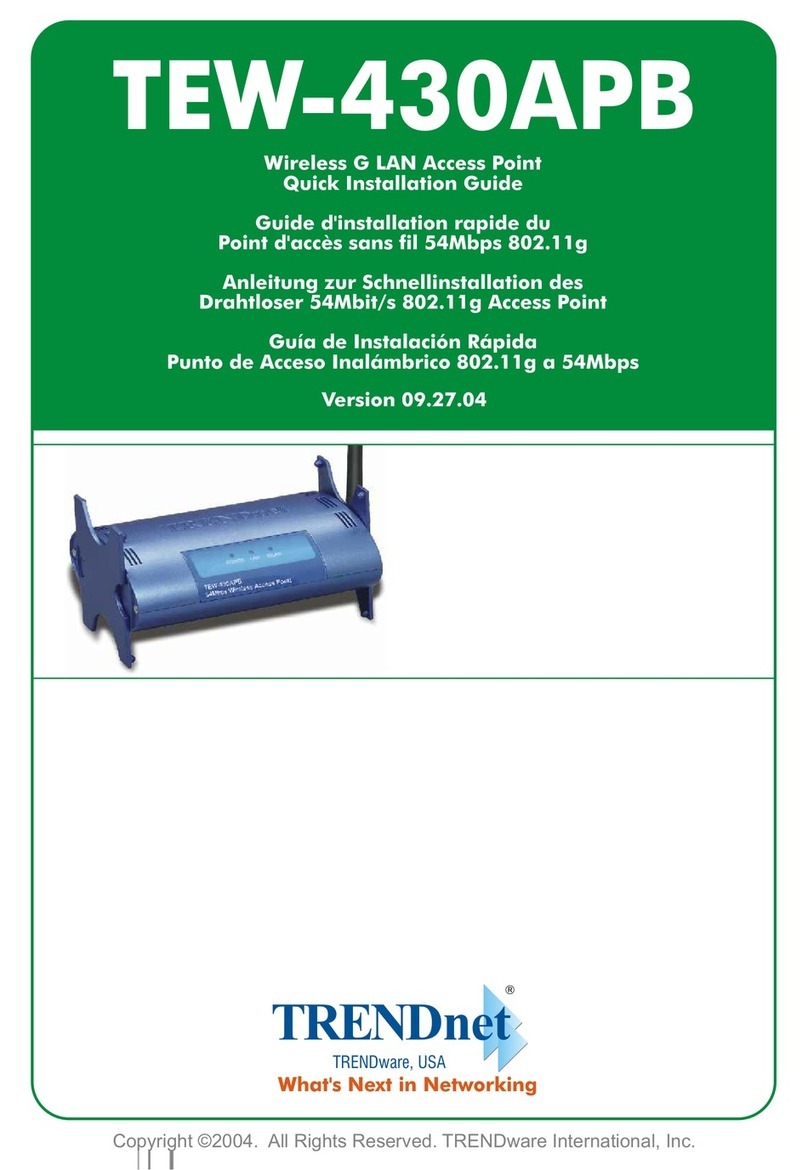 TRENDnet TEW-430APB - Wireless Access Point User manual