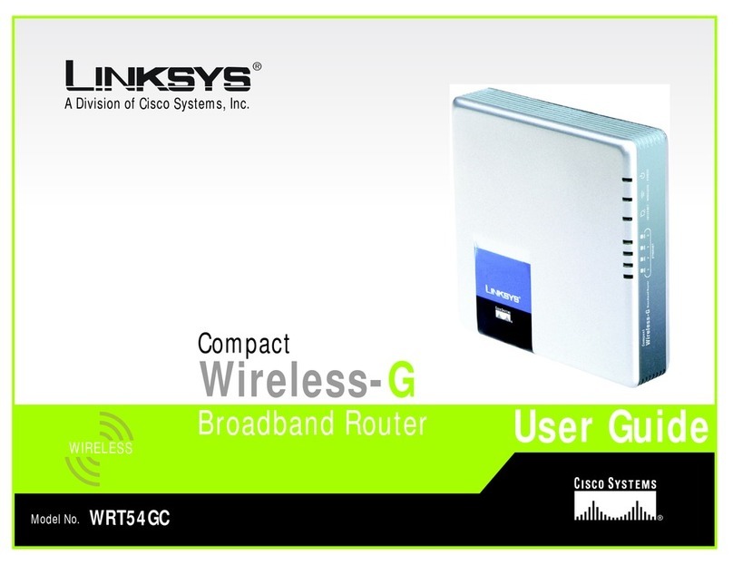 Linksys WRT54GC - Compact Wireless-G Broadband Router... User manual