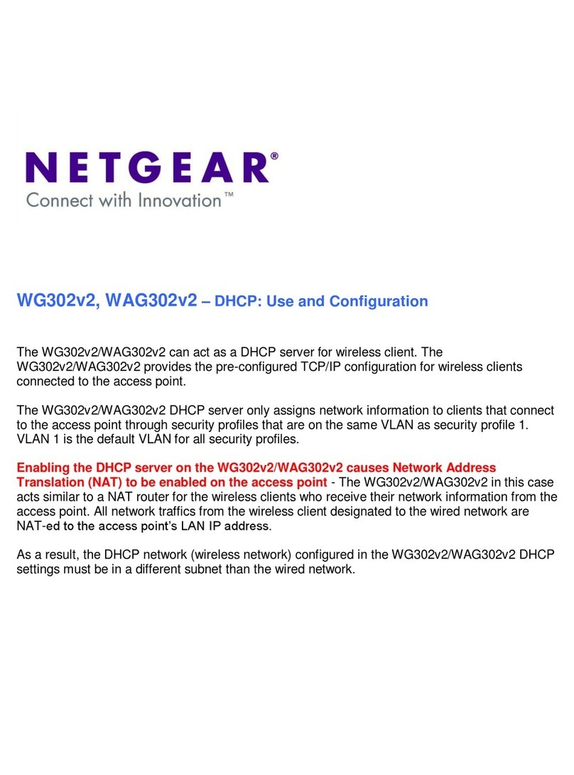 NETGEAR WG302v1 - ProSafe 802.11g Wireless Access... Quick guide