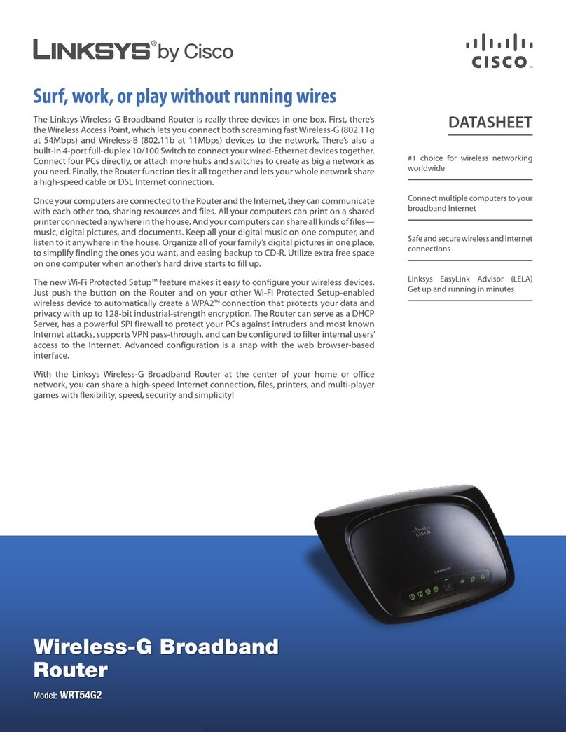 Cisco WRT54G2 Linksys User manual