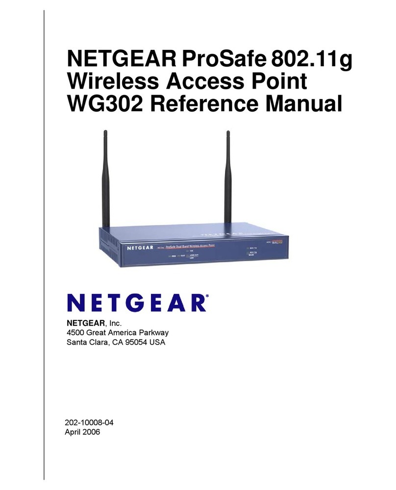 NETGEAR WG302 - 802.11g ProSafe Wireless Access... User manual