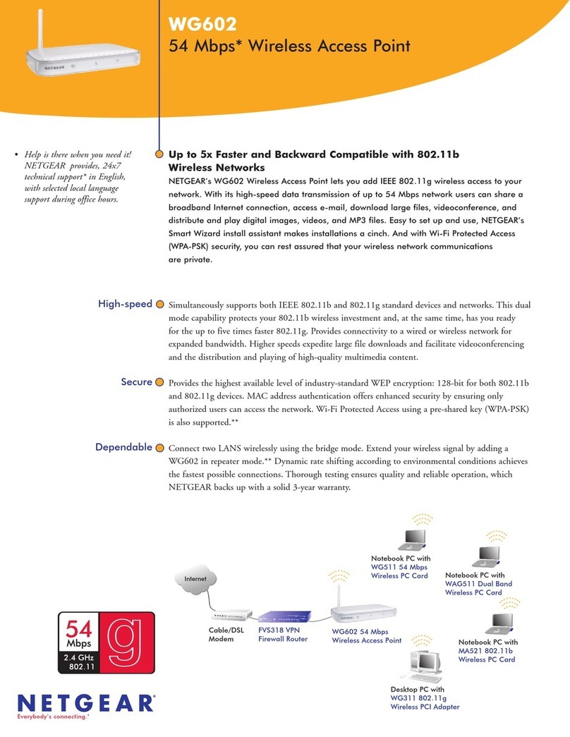 NETGEAR WG602v1 - Wireless Access Point User manual