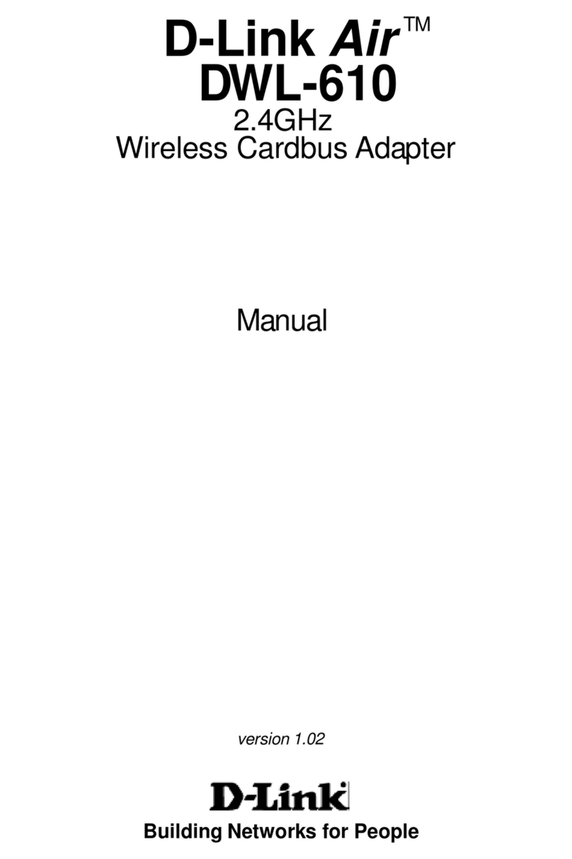 D-Link DWL-610 User manual D-Link DWL-610 User manual