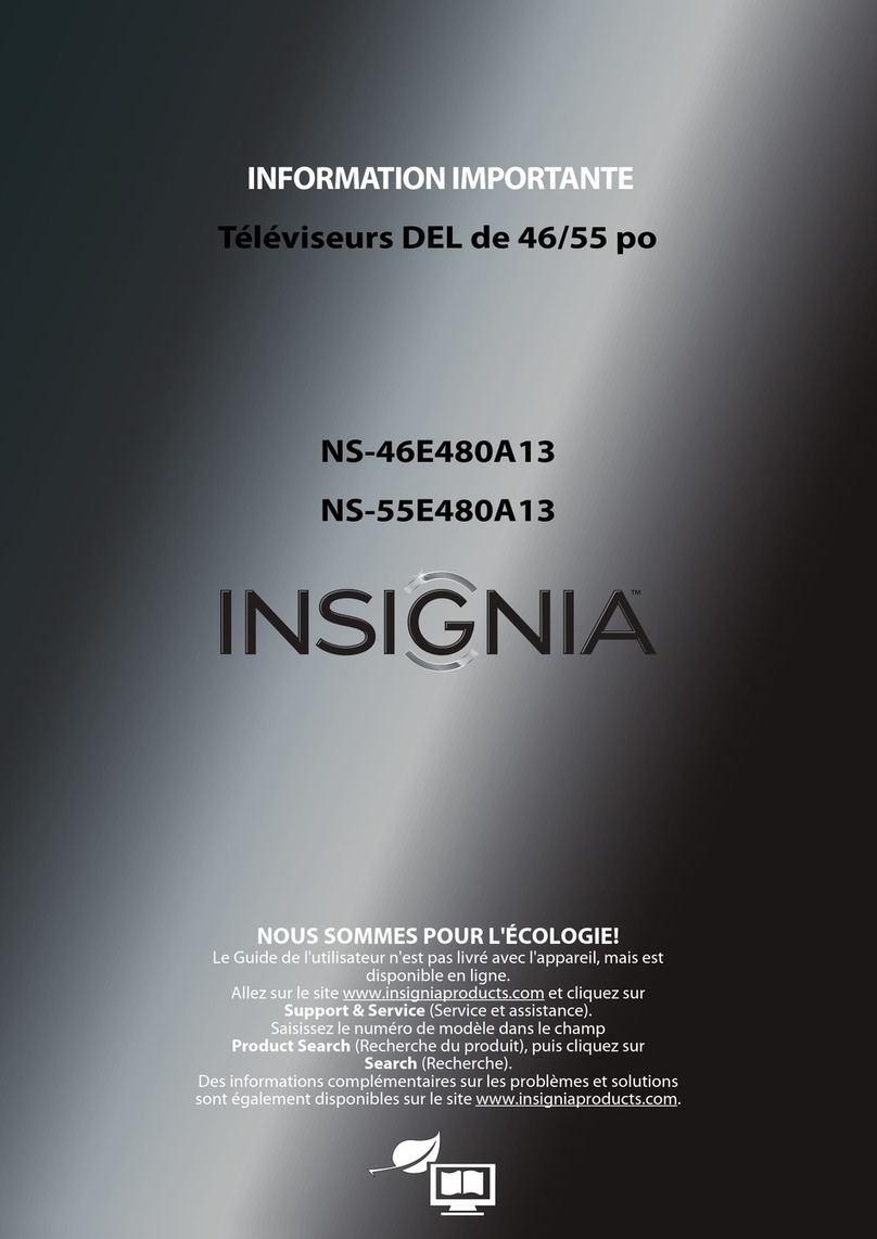 Insignia NS-46E480A13 Owner's manual