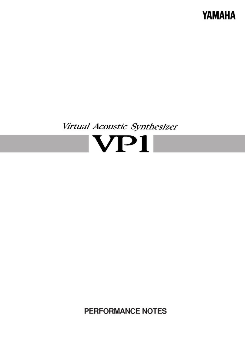 Yamaha VP1 Performance notes