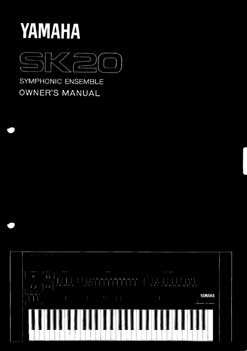 Yamaha Symphonic Ensemble SK20 User manual
