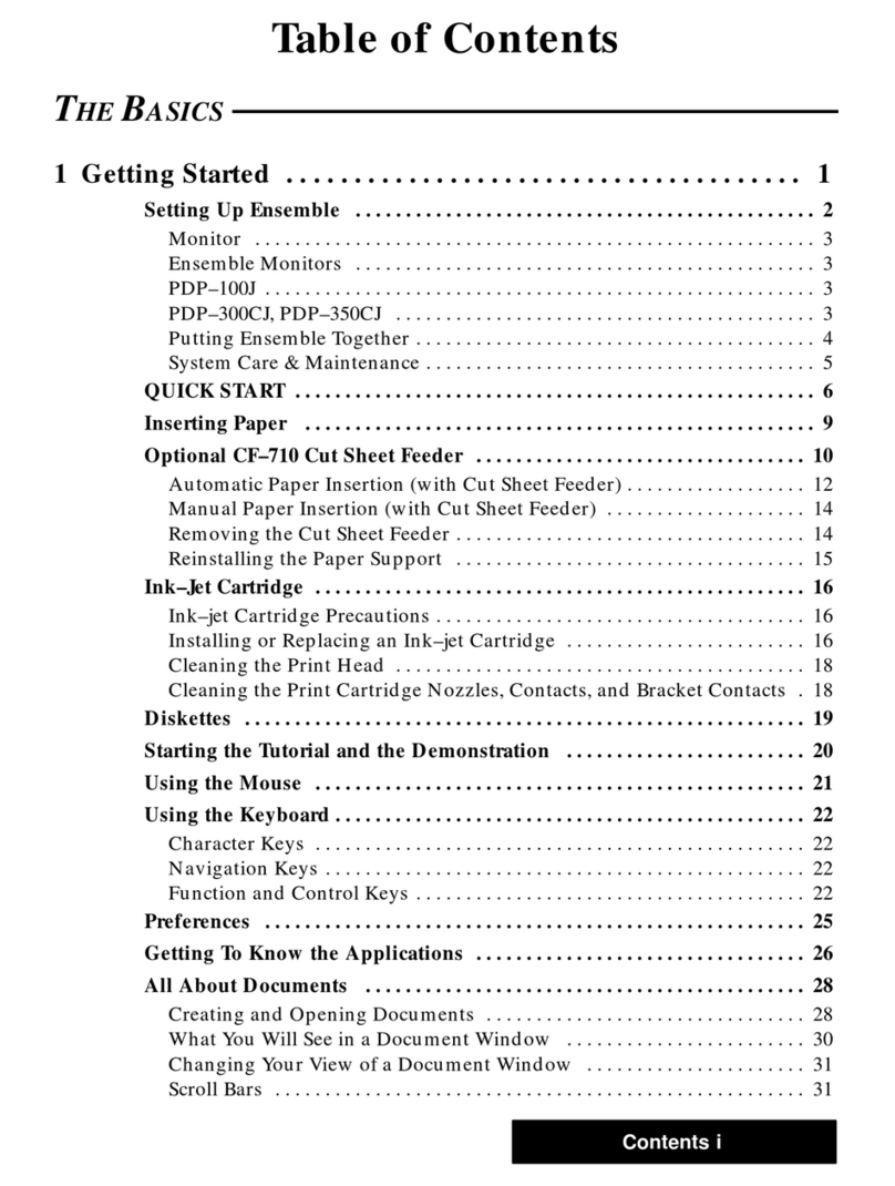 Brother Ensemble PDP-300CJ User manual
