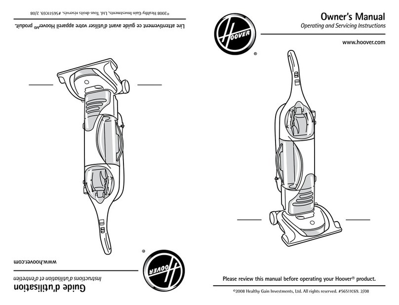 Hoover U8187950 owner's manual