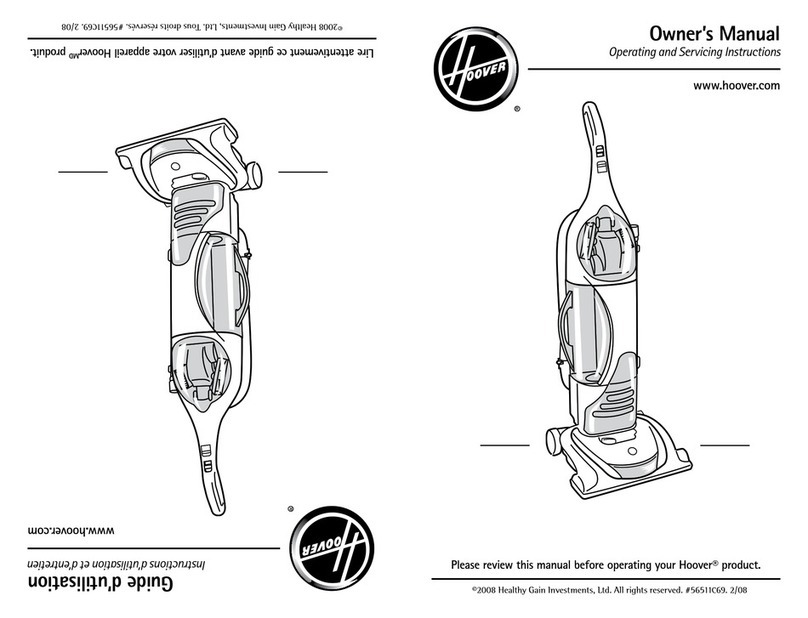 Hoover U8187 owner's manual