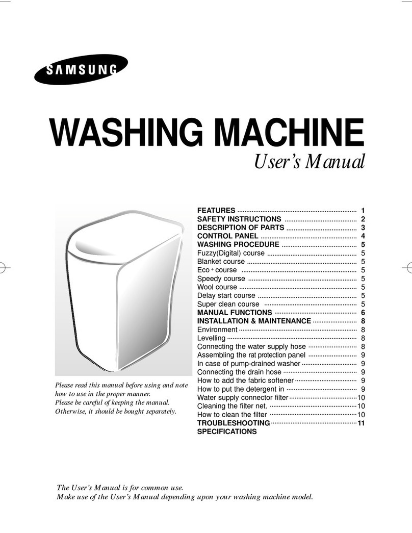 Samsung WA91R3 user manual