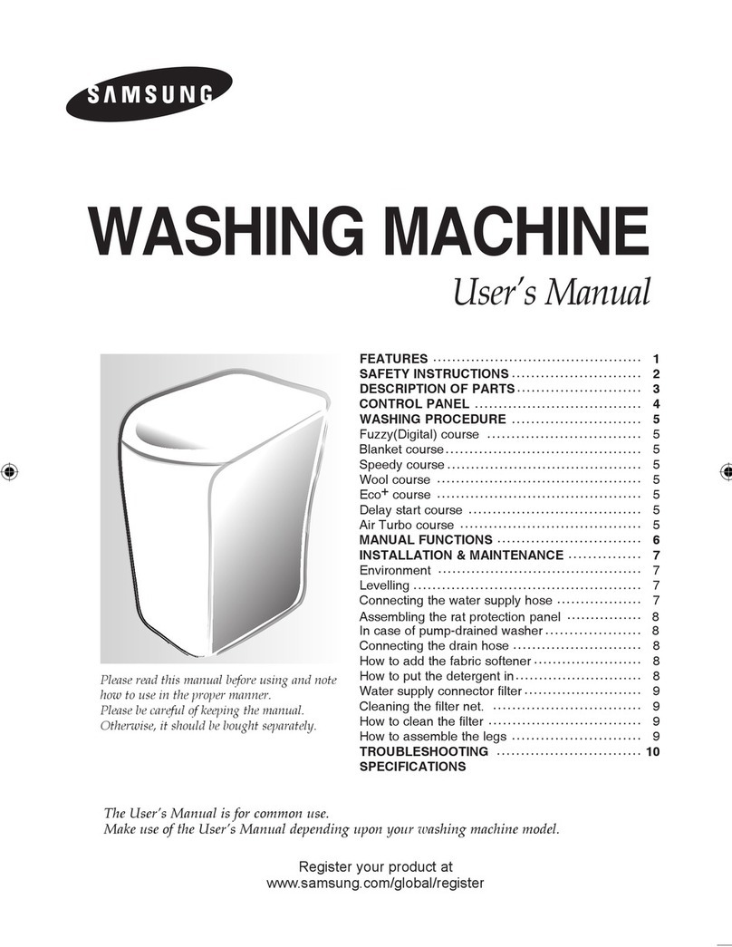 Samsung WA90J7 user manual