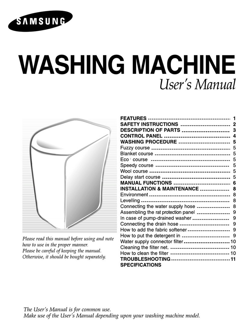 Samsung WA80H2 User manual