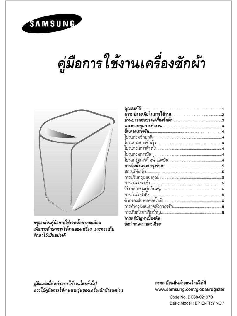 Samsung WA80N2 User manual