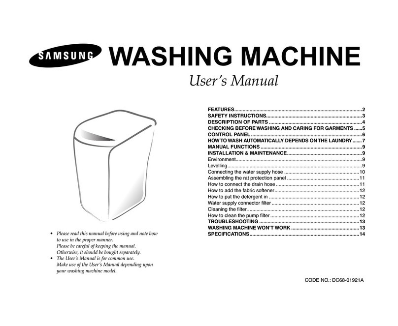 Samsung WA75R3 user manual