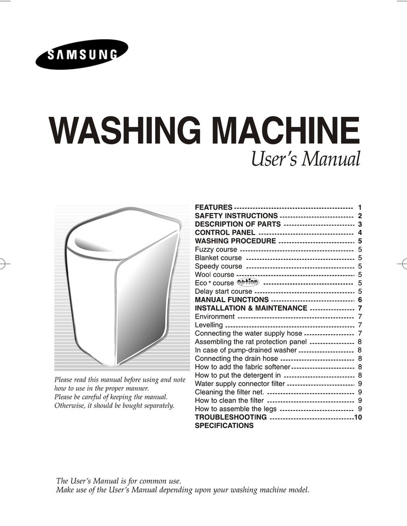 Samsung WA75K5C User manual
